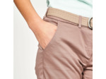 Short chino golf en coton femme, MW500 marron