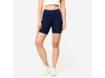 Short cycliste de fitness femme, bleu acier