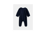 Grenouillère bleu marine à imprimé floral pour bébé fille
