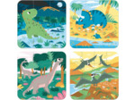 Coffret 4 puzzles Dinosaures