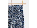 Bermuda bleu marine imprimé fleuri pour garçon