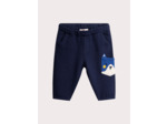 Pantalon bleu minuit en molleton pour bébé garçon