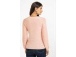 Pull en maille fluffy et pois en sequins
