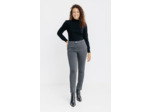 Pantalon Maille Slim Bouton Fantaisie