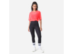 T-shirt de fitness résille et loose femme, rose