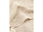 Couverture à motif géométrique et pampilles