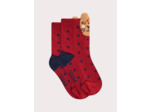 Chaussettes rouges animées pour bébé fille