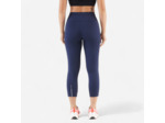 Legging court de running respirant Femme - KIPRUN Run 500 Confort bleu marine