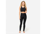 Brassière crop top effet dos nu maintien medium Femme - Noir