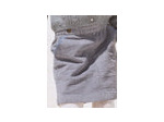 Jupe en velours bleu pour fille