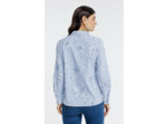 Chemise rayée à imprimé en gomme