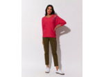 Pantalon 7/8 slim uni KAKI Femme