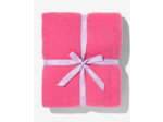 Plaid aspect laine rose 130 x 150