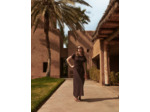 Robe longue unie MARRON
