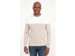 Pull col rond rayé Big