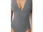 Maillot de bain 1 pièce à motif vichy