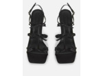 Sandales à talons et brides avec nœud