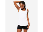 Débardeur coupe droite Fitness Femme - 100 Blanc