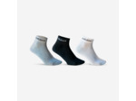 CHAUSSETTES DE SPORT ADIDAS MI-HAUTES NOIR BLANC GRIS LOT DE 3 (FINES)