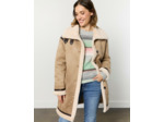Manteau long uni TAUPE Femme
