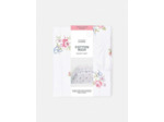 Parure de lit double à motif floral point de croix