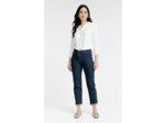 Chemise brodée avec boutons fantaisie