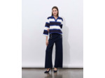 Pull épais rayé MARINE Femme