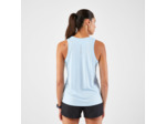 Débardeur de running respirant femme - kiprun run 100 bleu ciel
