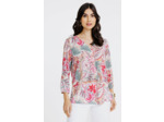 Tunique avec plastron col froufrou