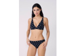 Triangle haut de maillot à pois