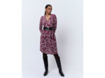 Robe courte imprimée ROUGE