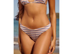 Maillot de bain tanga à rayures pailletées