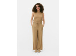 Pantalon large en tissu froissé