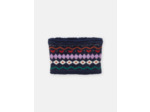 Snood marine à motif jacquard pour fille