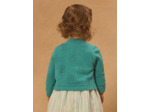 Cardigan ajouré fleurs