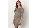 Robe courte imprimé léopard CAMEL
