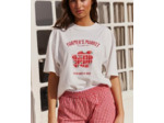 T-shirt manches courtes oversize en jersey imprimé "Farmer's market"