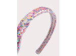 Serre-tête transparent à paillettes multicolores pour fille