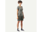 Short cargo en coton de trekking et voyage - TRAVEL100 - Vert Fonce - Femme