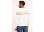 Pull col rond rayé Natural