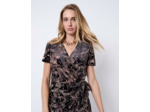 Robe courte bicolore NOIR