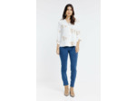 Blouse boutonnée brodée