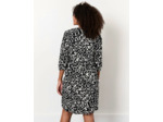 Robe courte imprimé léopard NOIR