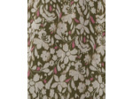 Robe midi imprimé à fleurs KAKI