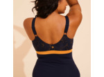 Maillot De Bain 1 Pièce Femme Mia Dif Bleu Foncé. Bonnet D/E
