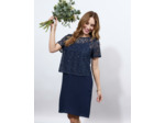 Robe courte unie MARINE