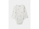 Lot de 3 bodies bébé fille à manches longues en coton issu de l'agriculture biologique