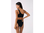 Maillot de bain 1 pièce découpe côte en matière extensible