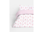Parure de lit king size réversible à motif floral
