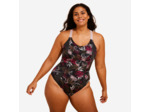 Maillot de bain 1 pièce Aquagym-Aquabike femme Elea Saf kaki